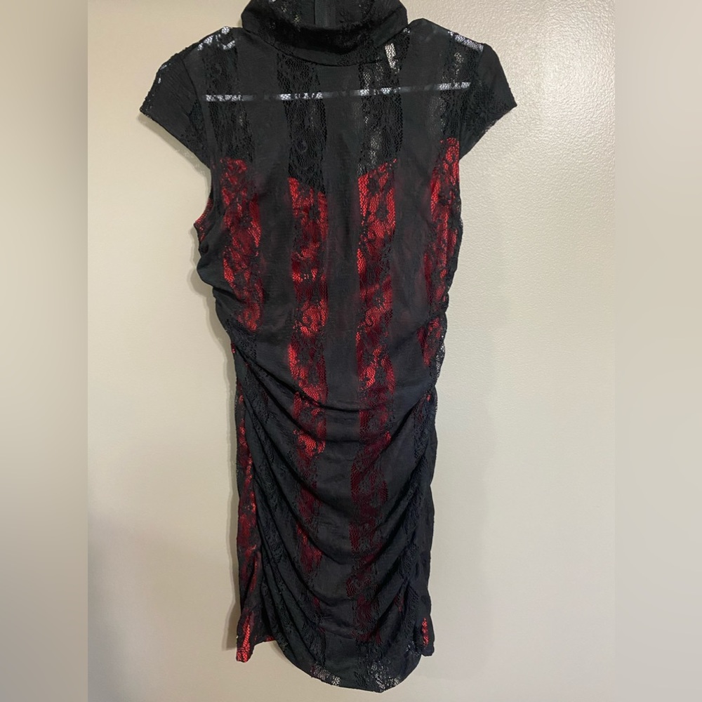 Trac Black Lace Dress Size Medium